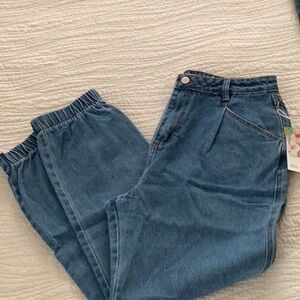 Mele E Pere Blue Denim Joggers NWT